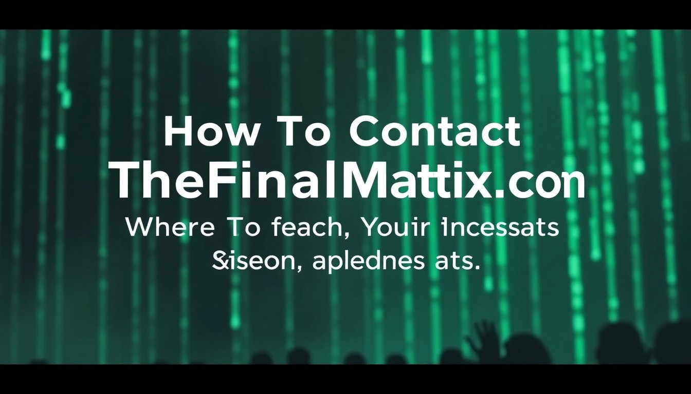 thefinalmatrix.com contact